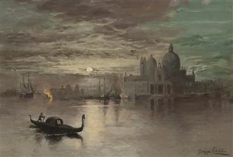 Notte al chiaro di luna a Venezia